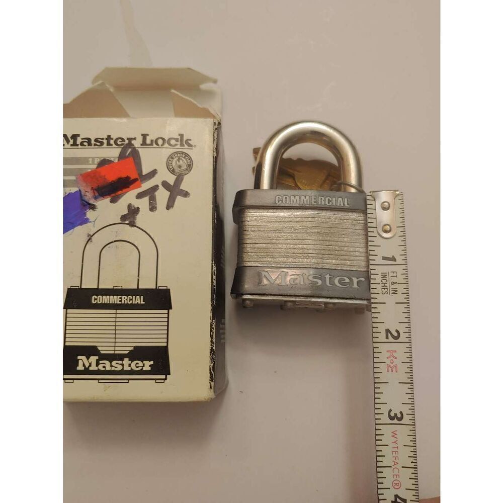 Master Lock 5KA LAMINATED PADLOCK 2" Wide Laminated Steel Pin Tumbler Padlock